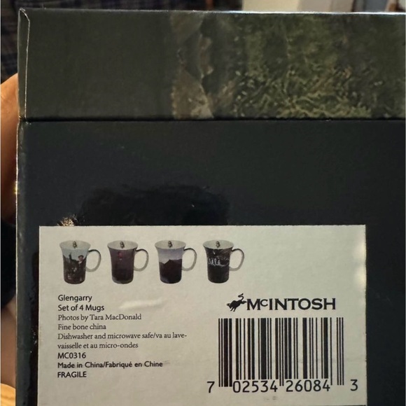 McIntosh Glengarry souvenir mug set, Glengarry Highland Games, fine bone china - Picture 4 of 4